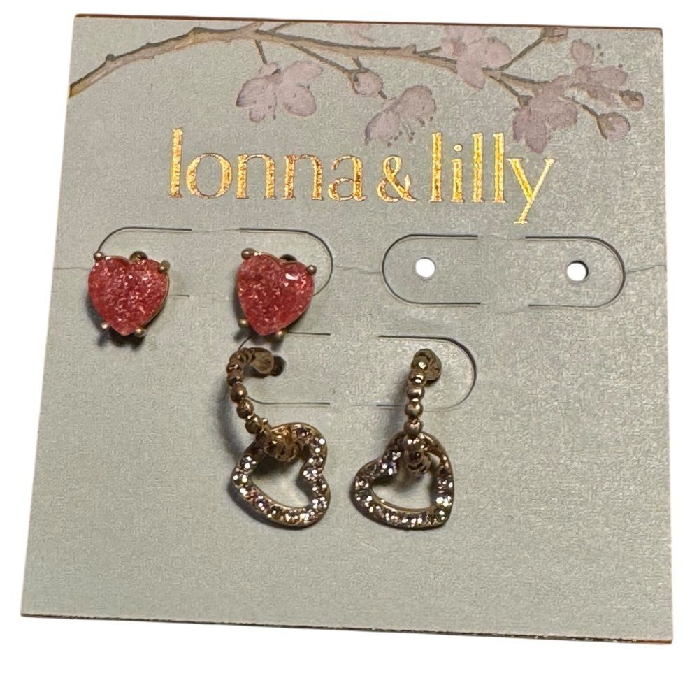 Lonna & Lilly Pink and Gold Earrings Collection